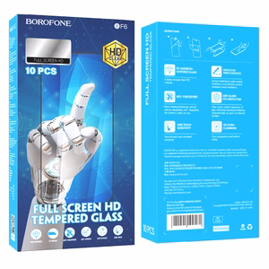 Borofone BF6 Diamond Armor Full Screen HD grūdintas stiklas iPhone 12 Pro Max, 10 vnt.