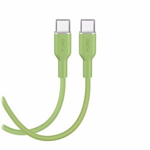 Кабель Puro ICON USB-C — USB-C 1.5м зелёный