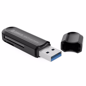 Orico CRS21 USB 3.0 SD ir microSD atminties kortelių skaitytuvas, juodas