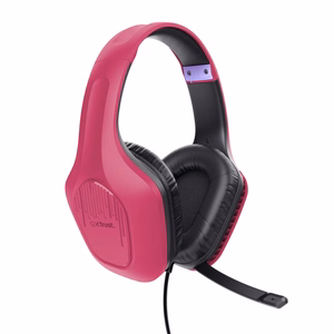 Trust GXT 415P Zirox laidinės žaidimų ausinės rožinis