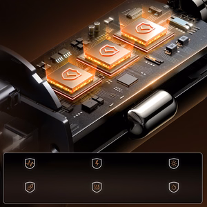 Įkroviklis automobilinis Joyroom (JR-CCN16) (1xUSB-C; 1xUSB; 15W) juodas