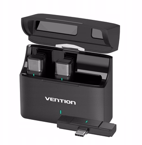 Vention USB-C mikrofonų rinkinys (2 vnt.) + įkrovimo dėklas