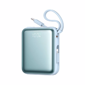 Внешний аккумулятор Joyroom JR-PBF27 10000 мАч 1xType-C 22.5W + кабель Type-C и Lightning синий