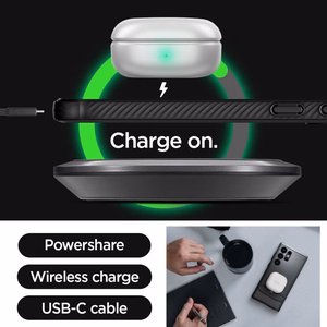 Spigen Rugged Armor dėklas telefonui Samsung Galaxy S24 Ultra - matinė juoda