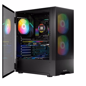 Logic ARYA ARGB MINIDI USB 3.0 kompiuterio korpusas, juodas
