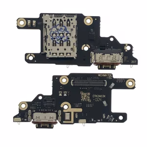 Charging Port Compatible With Xiaomi Poco X6 Pro 5G with Flex Silver OEM