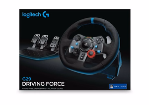 Logitech G G29 vairas + pedalai PlayStation 3, PlayStation 4 analoginis USB 2.0 juodas