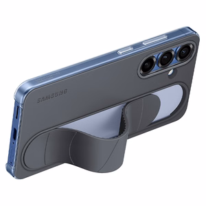 Samsung silikoninis dėklas su laikikliu / stovu Standing Grip Case EF-GS931CBEGWW telefonui Samsung Galaxy S25 - juodas