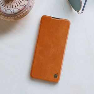 Nillkin Qin кожаный чехол-кобура для Samsung Galaxy A03s чёрный