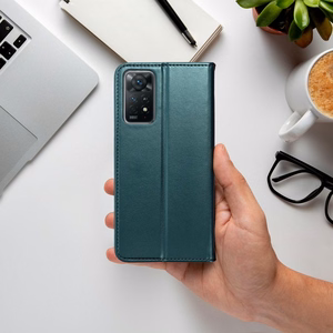 SMART MAGNETO Book dėklas skirtas Motorola Edge 70 - tamsiai žalias