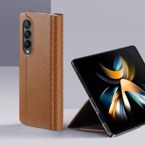 Telefono dėklas Dux Ducis Bril skirtas Samsung F936 Z Fold4 rudas