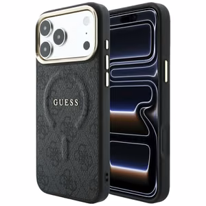 Guess Embossed 4G Classic MagSafe Case for iPhone 17 Pro Max / 18 Pro Max - Black