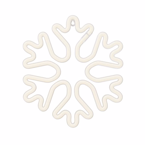Forever Light FLNE20 snowflake-shaped Christmas LED neon light, white