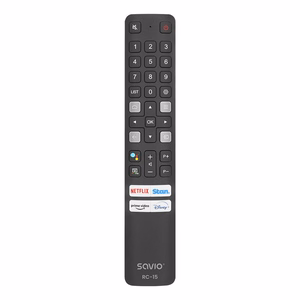 Savio RC-15 universal remote control/replacement for TCL SMART TV nuotolinio valdymo pultelis IR belaidis Spaudžiamieji mygtukai