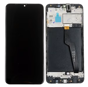 LCD экран Samsung A105 A10 Dual SIM с тачскрином и рамкой чёрный Оригинал