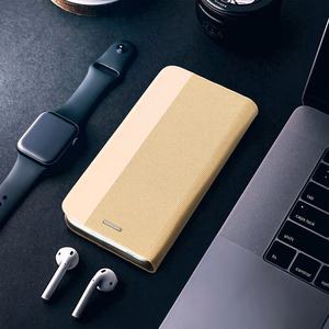 SENSITIVE knygos tipo dėklas telefonui SAMSUNG A55 5G auksinis