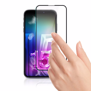 Закалённое стекло 3mk Hard Glass Max Lite Apple iPhone 15 Plus чёрный