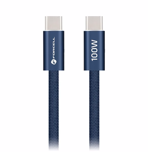 Кабель USB-C — USB-C Forcell F-Energy QC4.0 PD 5A 100W Cafule Color 1,2 м ACYH23 тёмно-синий