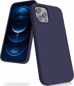Dėklas Mercury Silicone Case Apple iPhone 16e tamsiai mėlynas