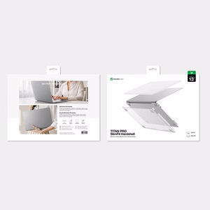AmazingThing Titan kietas dėklas, skirtas MacBook Neo 13" - skaidrus