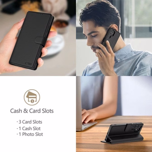 Case Tech-Protect Wallet Xiaomi Redmi 15C 4G/5G/Poco C85 4G/5G black