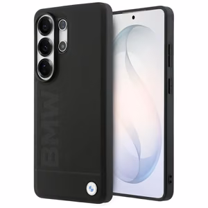 BMW кожаный чехол Hot Stamp MagSafe для Samsung Galaxy S26 Ultra чёрный