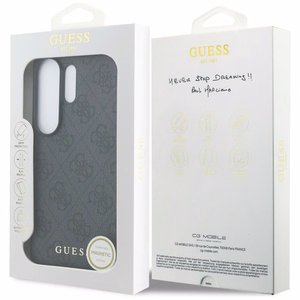 Guess чехол 4G Classic Logo Charm MagSafe для Samsung Galaxy S26 Ultra чёрный