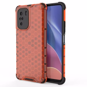 Honeycomb Case броневой чехол с TPU бампером для Xiaomi Redmi K40 Pro+ / K40 Pro / K40 / Poco F3 красный