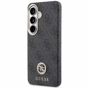 Guess 4G Rhinestone Round Logo MagSafe Case for Samsung Galaxy S26 - Black