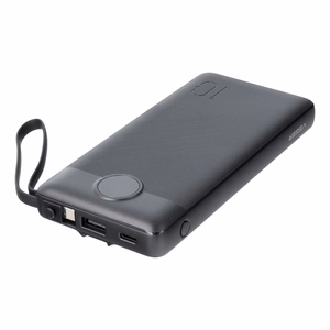 Išorinė baterija POWER BANK VEGER C10 10000mAh (USB,USB-A,Type-C,MicroUSB,lightning) juoda
