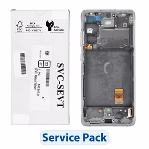 ServicePack LCD дисплей SAMSUNG S20 FE 4G/5G G780F/G781F GH82-31329B белый
