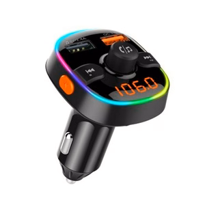 BC52LQ automobilinis Bluetooth FM moduliatorius su RGB apšvietimu, QC 3.0 ir laisvų rankų funkcija
