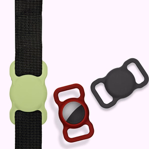 AIRTAG CASE FOR COLLAR/BELT/SUSPENDERS BLACK