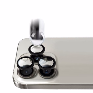 Grūdintas stiklas Tel Protect Titanium Lens 99% AR on camera for Samsung Galaxy S26 black (lęšis 3 vnt.)