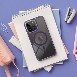 Чехол для Samsung S26 ULTRA Color Edge Mag Cover совместимый с MagSafe фиолетовый