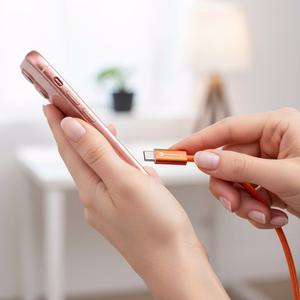 Кабель USB-C — USB-C Forcell F-Energy QC4.0 PD 5A 100W Cafule Color 1,2 м ACYH23 оранжевый