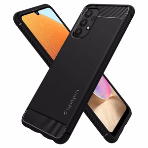 Spigen Rugged Armor dėklas Samsung Galaxy A52 / A52S - matinė juoda