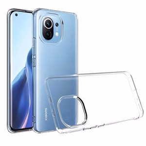 Dėklas Xiaomi Mi 11 LITE 5G / Mi 11 LITE LTE ( 4G ) / Mi 11 LITE NE, Ultra Slim 0,5 mm galinis dėklas, skaidrus