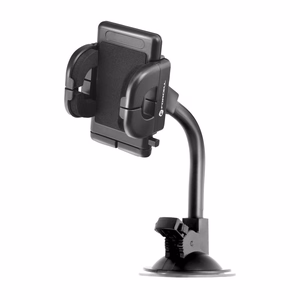 Automobilinis universalus telefono laikiklis Forcell (17cm) Long arm tvirtinamas ant stiklo, juodas
