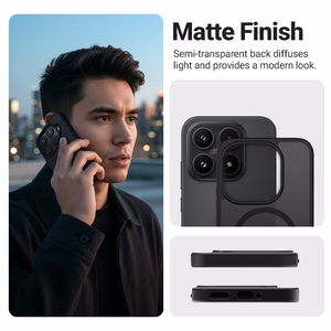 Crong Hybrid Matte Magnetic - Xiaomi 17 MagSafe Case (black)