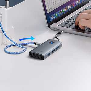 USB-C šakotuvas Orico (PW11-5P) (1xUSB-C, 3xUSB, HDMI)