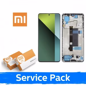 LCD ekranas skirtas Xiaomi Redmi Note 13 Pro 5G / Poco X6 5G su rėmeliu / Aurora Purple (Coral Purple) / (Service Pack)