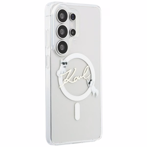 Karl Lagerfeld чехол IML KC Script MagSafe для Samsung Galaxy S26 Ultra прозрачный
