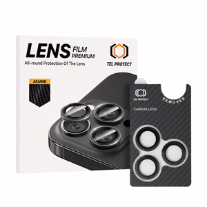 Tempered glass Tel Protect 3D Lens Aramid Series on camera for Iphone 13 Pro/13 Pro Max (lens 3 pieces)