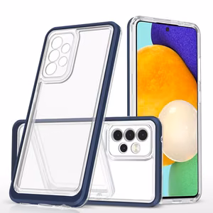 Clear 3in1 dėklas telefonui Samsung Galaxy A13 5G rėmelio gelis mėlyna