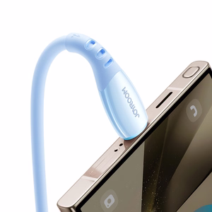 Joyroom S-A59 Vibrant Series 3A кабель USB-A — USB-C 1.2м синий