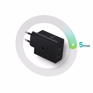 Samsung Power Adapter Duo EP-T5020XBEGEU sieninis įkroviklis 2x USB-C 50W – juodas