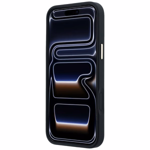 Guess Ring Stand 360 4G Classic Logo MagSafe dėklas, skirtas iPhone 17 Pro Max / 18 Pro Max, juodas