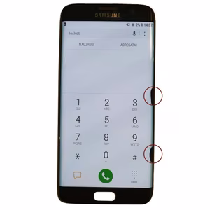 LCD Ekranas suderinamas su Samsung G935 S7 Edge juodas (Atnaujintas: Telemax) (Su defektais 78)