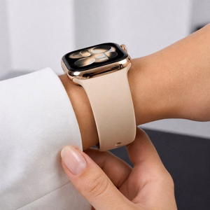 Tech-Protect silikoninis dirželis Apple Watch 44 / 45 / 46 / 49 mm, smėlio spalvos